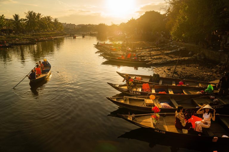 Boat at sunset — editing and delivery of the final story